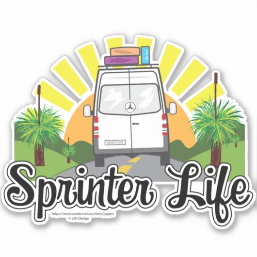 Aussie Sprinter Life Sticker (Voorkant)