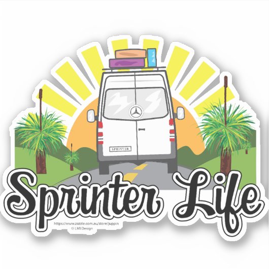 Aussie Sprinter Life Sticker (Voorkant)