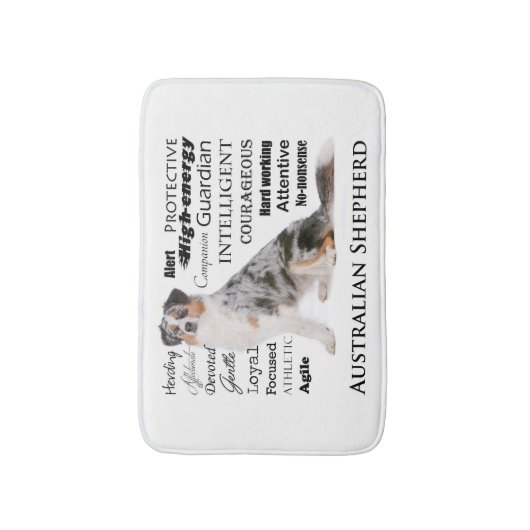 Aussie Traits Bath Mat (Voorkant Verticaal)