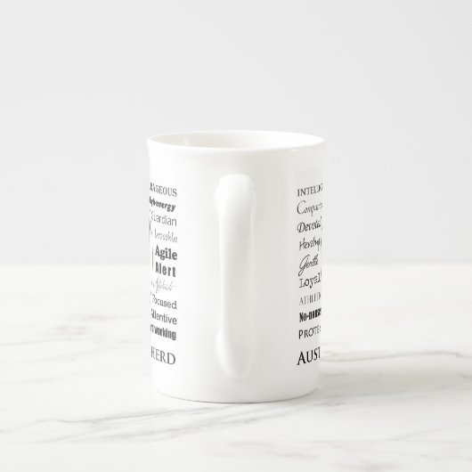 Aussie Traits Bone China Mok (Achterkant)