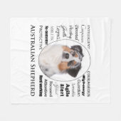 Aussie Traits Fleece Blanket (Voorkant (Horizontaal))