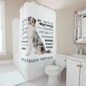 Aussie Traits Shower Curtain Douchegordijn (In situ)