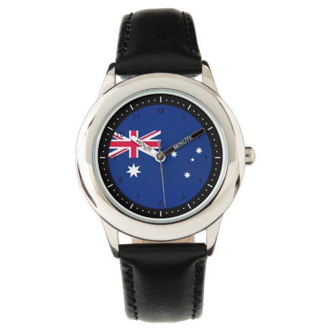 Aussie vlag horloge (Voorkant)