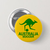 Aussie voetbalgroen ronde button 5,7 cm (Voorkant /achterkant)