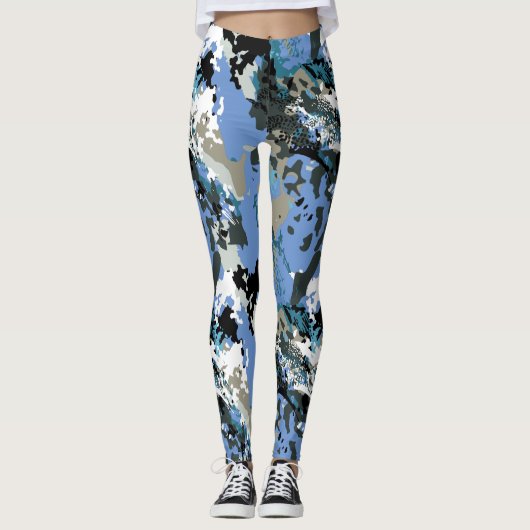 Aussie Wild Mauve Pattern Leggings (Devant)
