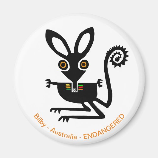 Aussie wildlife - BILBY - Marsupial - Natuur Magneet (Voorkant)
