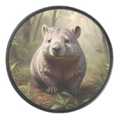 Aussie Wombat in de Aussie Bushland, Hockey Puck (Voorkant)