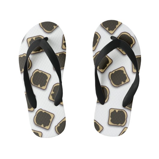 Aussie Yeast Extract on Toast Kinder Teenslippers (Voetbed)