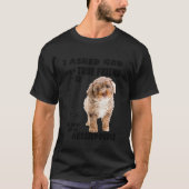 Aussiedoedle Quote mam Aussiepoo Dad Cute Aussiepo T-shirt (Voorkant)