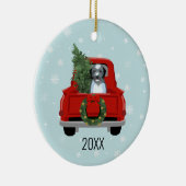 Aussiedooddog christmas keramisch ornament (Rechts)