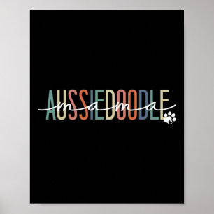 Aussiedoodle Mama Aussie Doodle Hond Moeder's D Poster