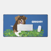 Aussies Australian Shepherd Chien Feuilles tropica (Clavier et souris)