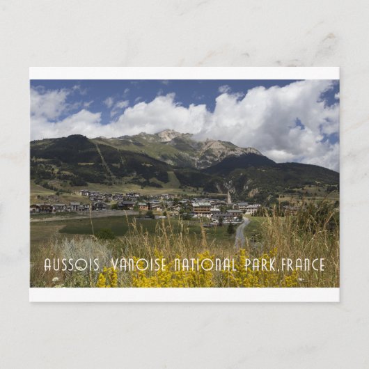 Aussois, Vanoise Massif, Frankrijk Briefkaart (Voorkant)