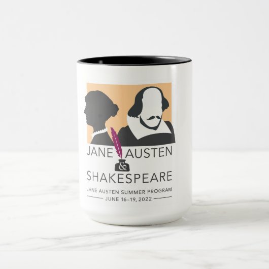 Austen and Shakespeare Mug (Centre)