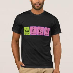 Austen periodiek shirt van de lijstnaam