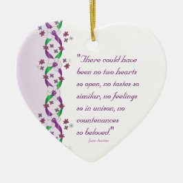 Austen Quote Ornament