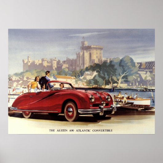 Austin A90 afdrukken Poster (Voorkant)