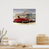 Austin A90 afdrukken Poster (Keuken)