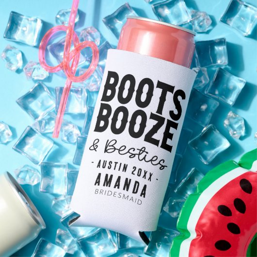 Austin Bachelorette Boots Booze Besties Custom (Insitu Zomer)