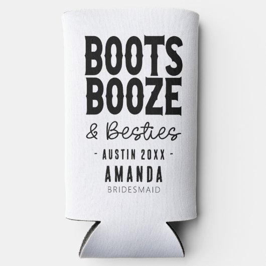 Austin Bachelorette Boots Booze Besties Custom (Voorkant)