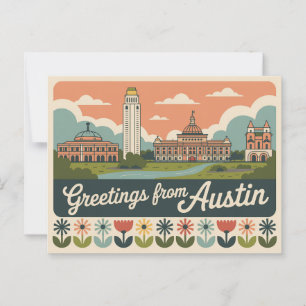  Austin Briefkaart   Groeten uit Austin