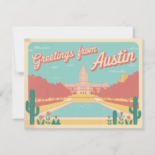  Austin Briefkaart   Groeten uit Austin