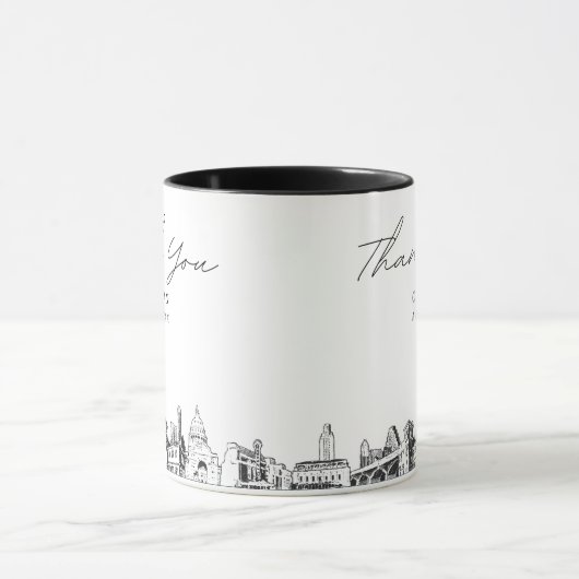 Austin Bruiloft Aangepaste gepersonaliseerde Koffi Mok (Midden)