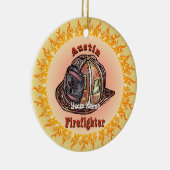 Austin Firefighter Keramisch Ornament (Rechts)