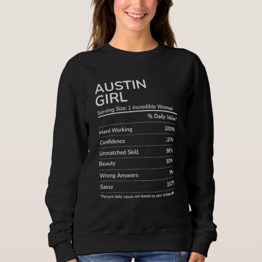 Austin Girl Texas Hometown Trui (Voorkant)