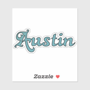 Austin Groovy Style Sticker