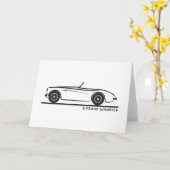 Austin Healey 100 Kaart (Gele Bloem)