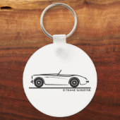 Austin Healey 100 Sleutelhanger (Voorkant)