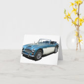 Austin Healey 3000 klassieke auto Kaart (Gele Bloem)