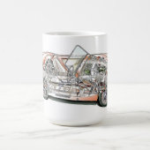 Austin Healey bugeye cutaway Koffiemok (Center)