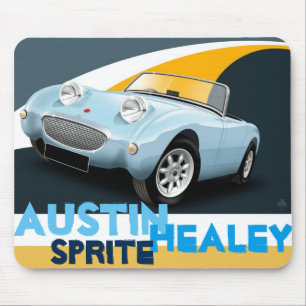 Austin Healey "Frog Eye" Sprite Mouse Mat Muismat