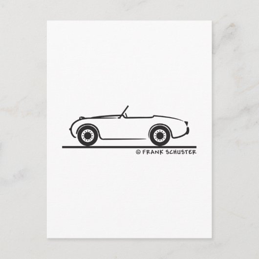 Austin Healey Sprite Briefkaart (Voorkant)
