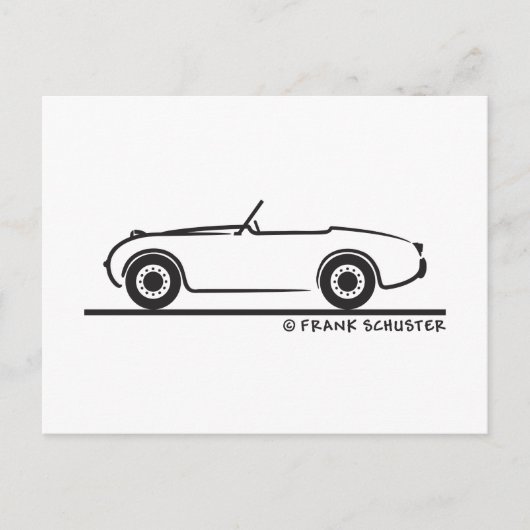 Austin Healey Sprite Briefkaart (Voorkant)