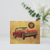 Austin Healey sprite Briefkaart (Staand voorkant)