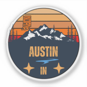 Austin, Indiana Sticker