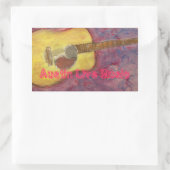 Austin Live Music Rechthoekige Sticker (Tas)