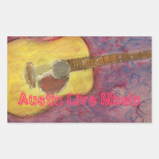 Austin Live Music Rechthoekige Sticker