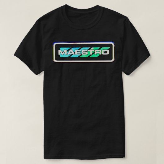 Austin Maestro jaren 80 Britse klassieke badge fot T-shirt (Design voorkant)