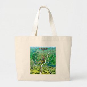 Austin Map Grote Tote Bag