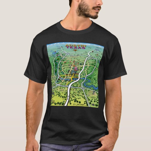 Austin Map T-shirt (Voorkant)