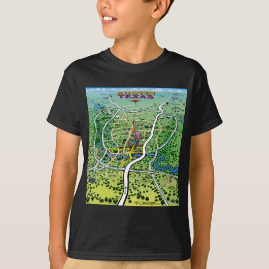 Austin Map T-shirt (Voorkant)