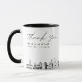 Austin Mariage Personnalisé Café Mug (Gauche)