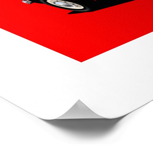 Austin Mini Cooper Poster (Hoek)