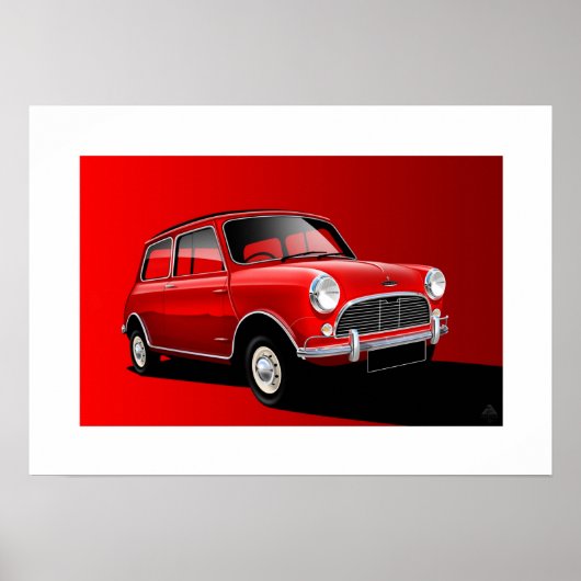 Austin Mini Cooper Poster (Voorkant)
