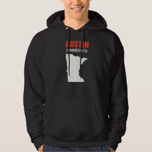 Austin Minnesota USA State America Travel Minnesot Hoodie