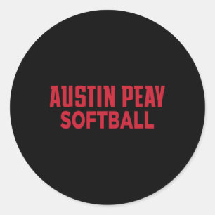Austin Peay State University Softll Governors-kled Ronde Sticker